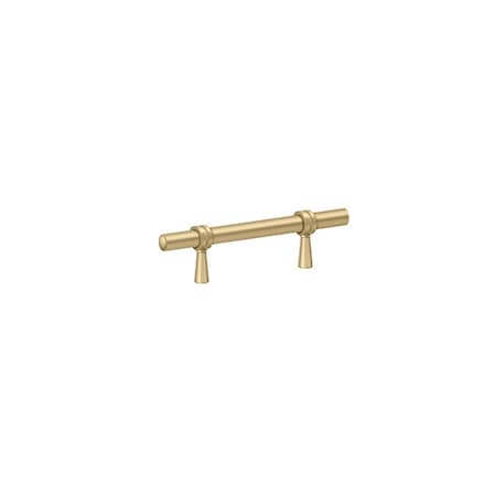 Deltana Adjustable Pull 4-3/4 Satin Brass Finish P310U4